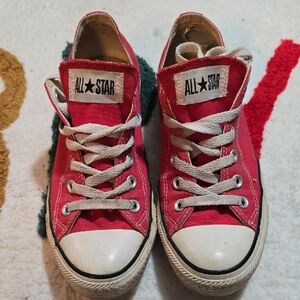 Converse Red and White Sneakers